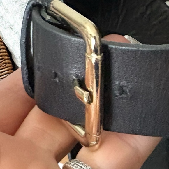 ZARA Leather women size US 8 | UK 39 Platform chunky Sandals Y2K 90s look - Picture 6 of 13